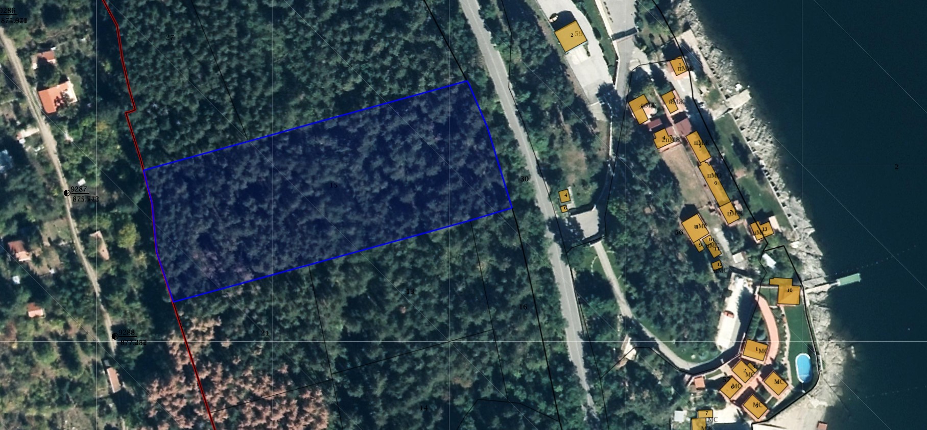 Plot of land, Sofia, Pancharevo region, Dolni Pasarel village